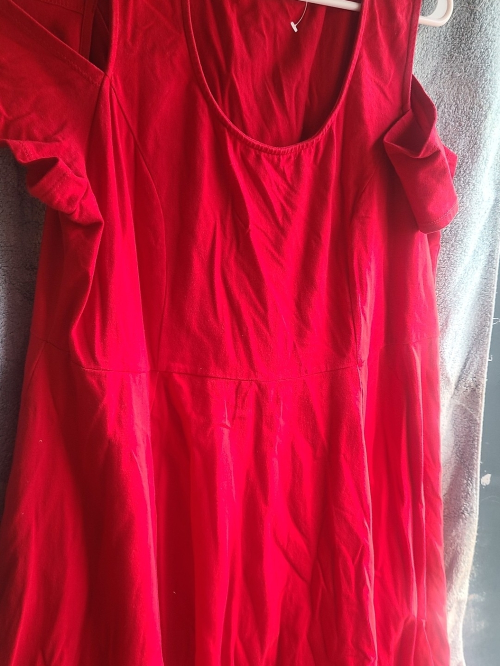 torrid Red Scoop Neck Casual Dress